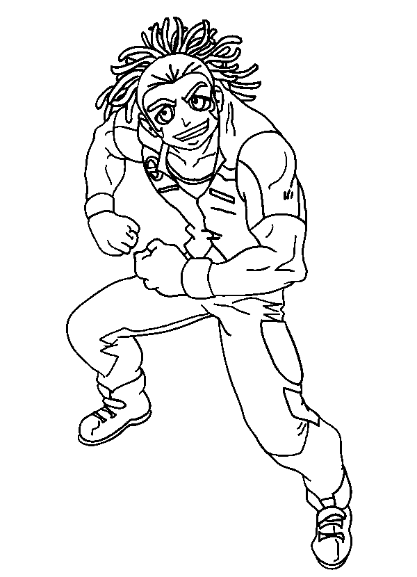Plansa de colorat cu Bakugan 5 8